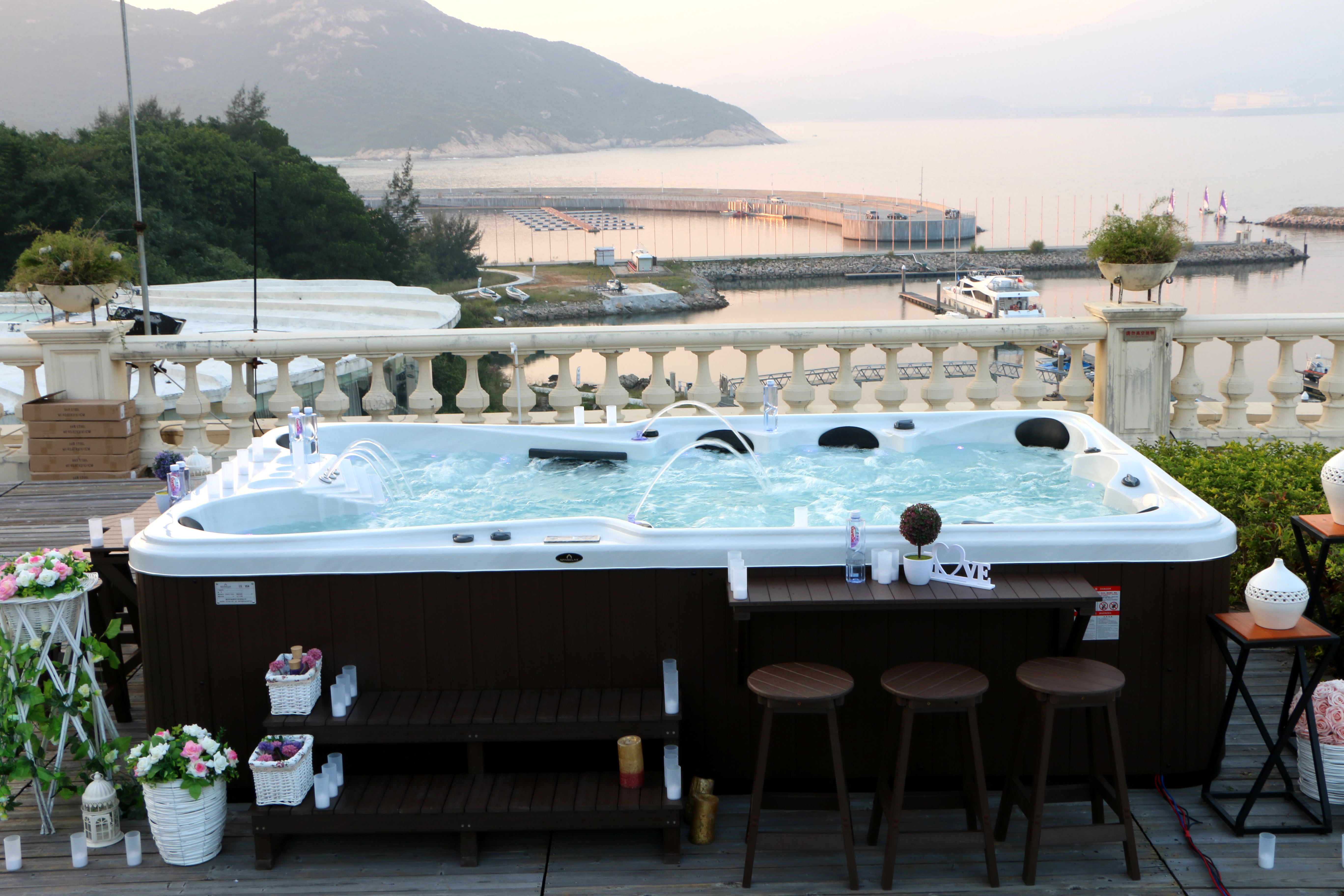 Гидромассажный спа бассейн NordicSpa Idun (Идун) (рис.2)